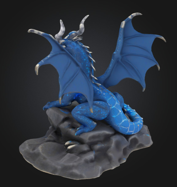 Isco the Ice Dragon - 3D Printable 3D print model_5