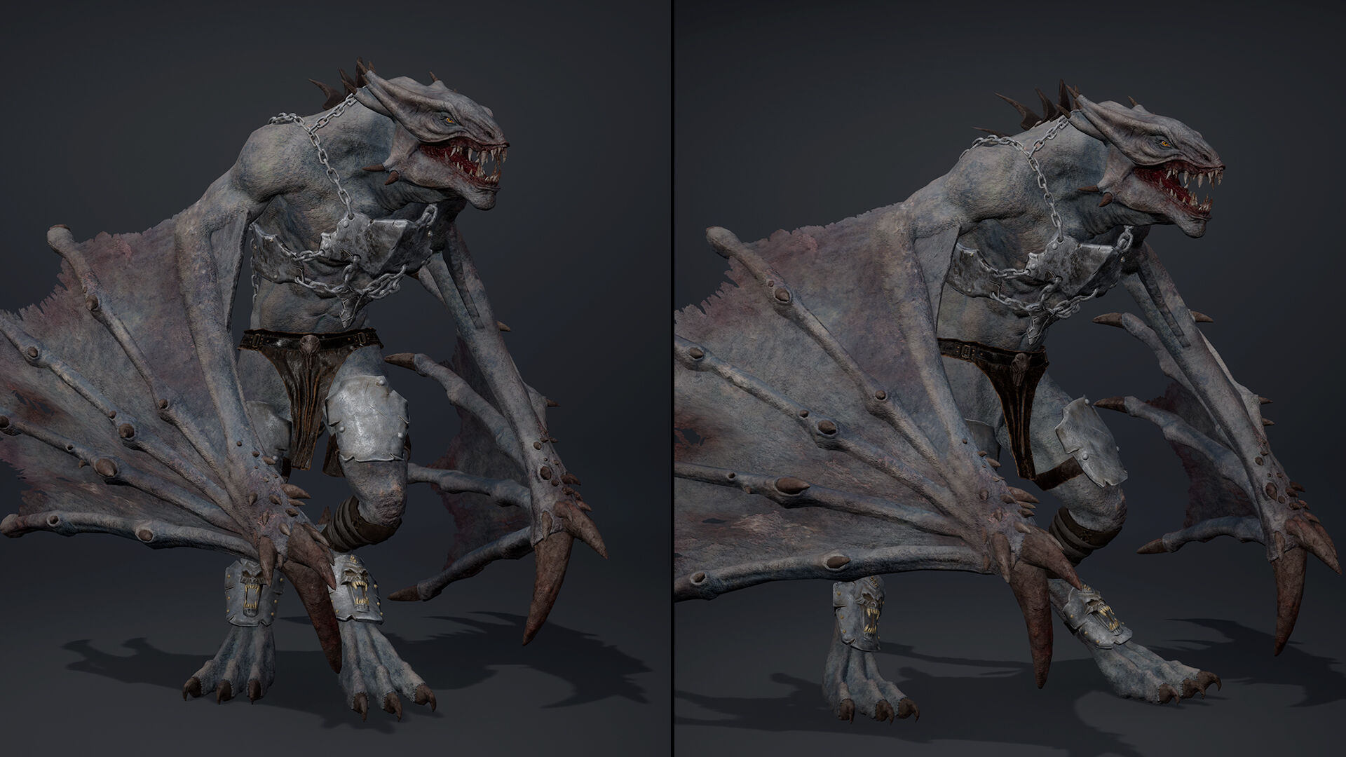 Mist Brutal Wing2 Low-poly 3D model_14