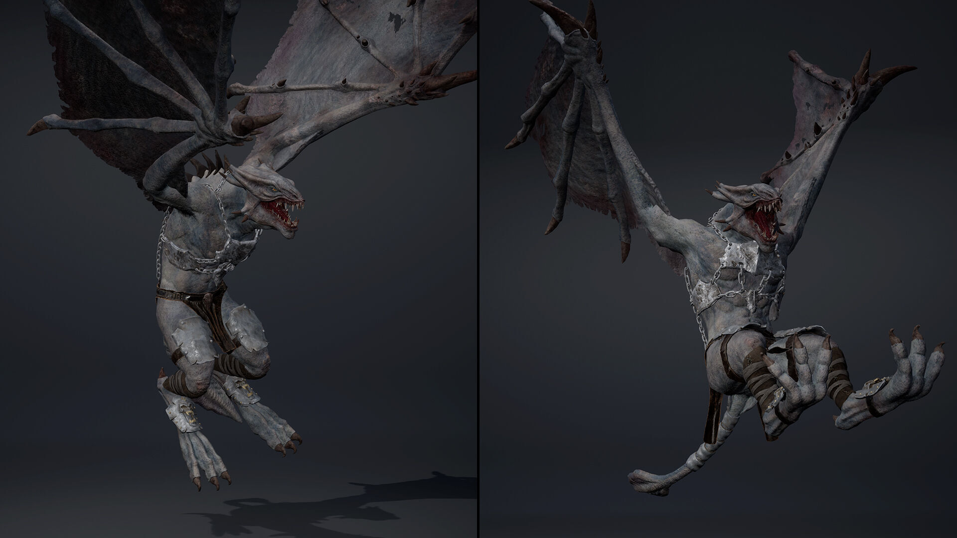 Mist Brutal Wing2 Low-poly 3D model_8