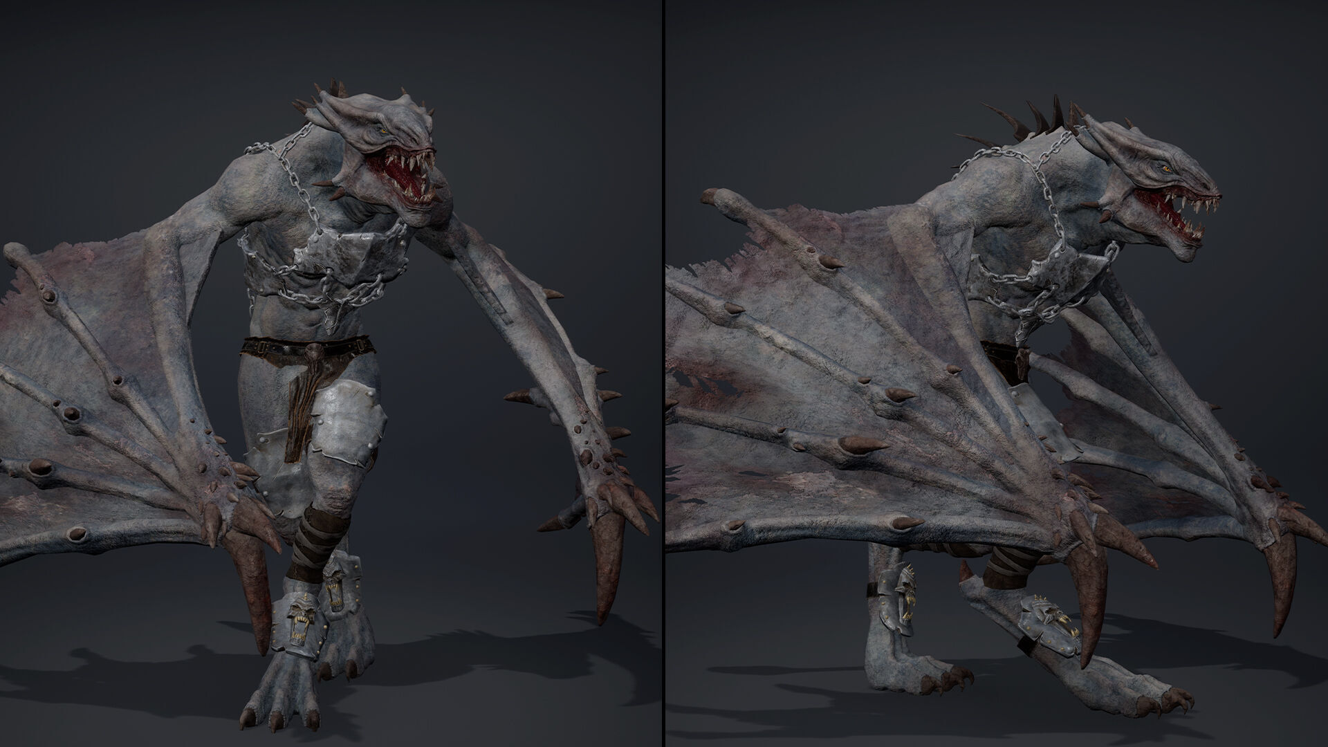 Mist Brutal Wing2 Low-poly 3D model_11