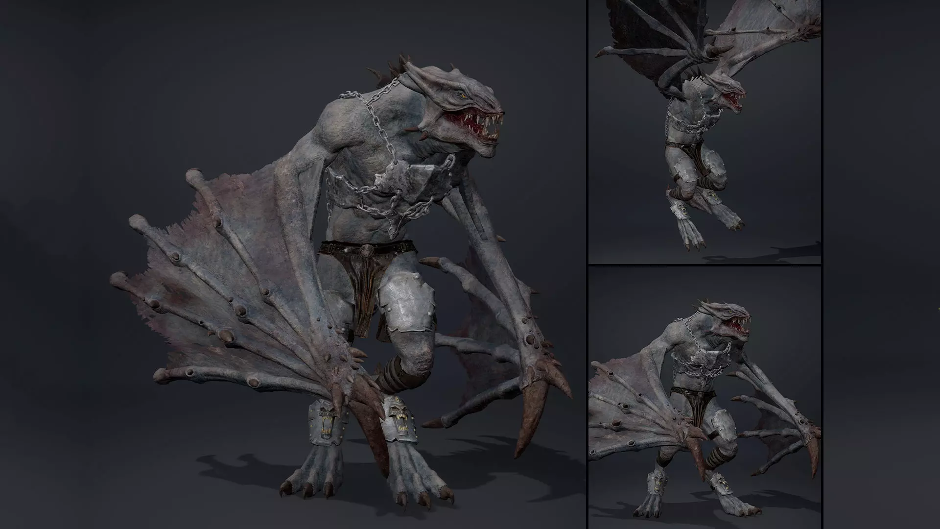 Mist Brutal Wing2 Low-poly 3D model_0