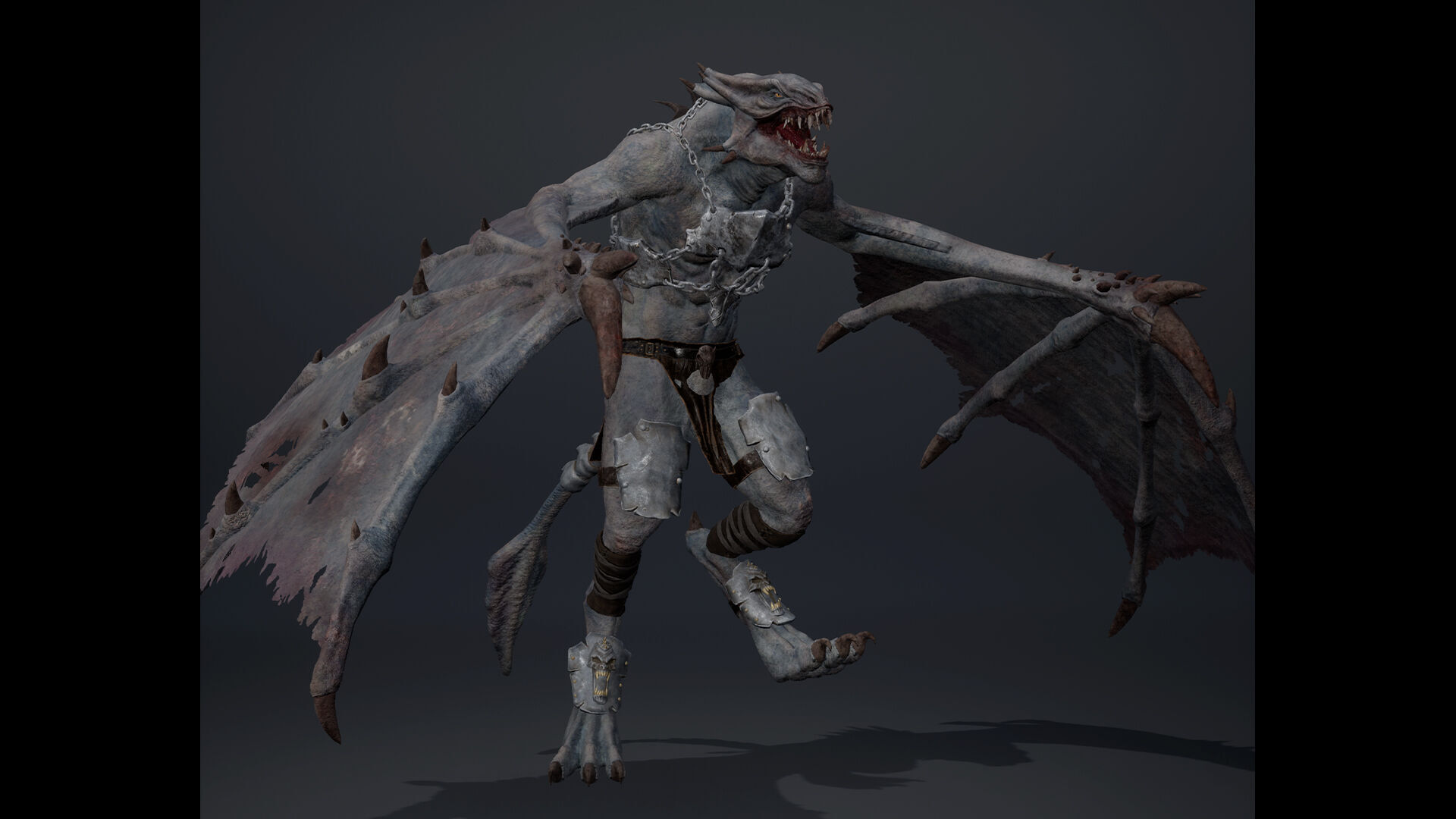 Mist Brutal Wing2 Low-poly 3D model_9