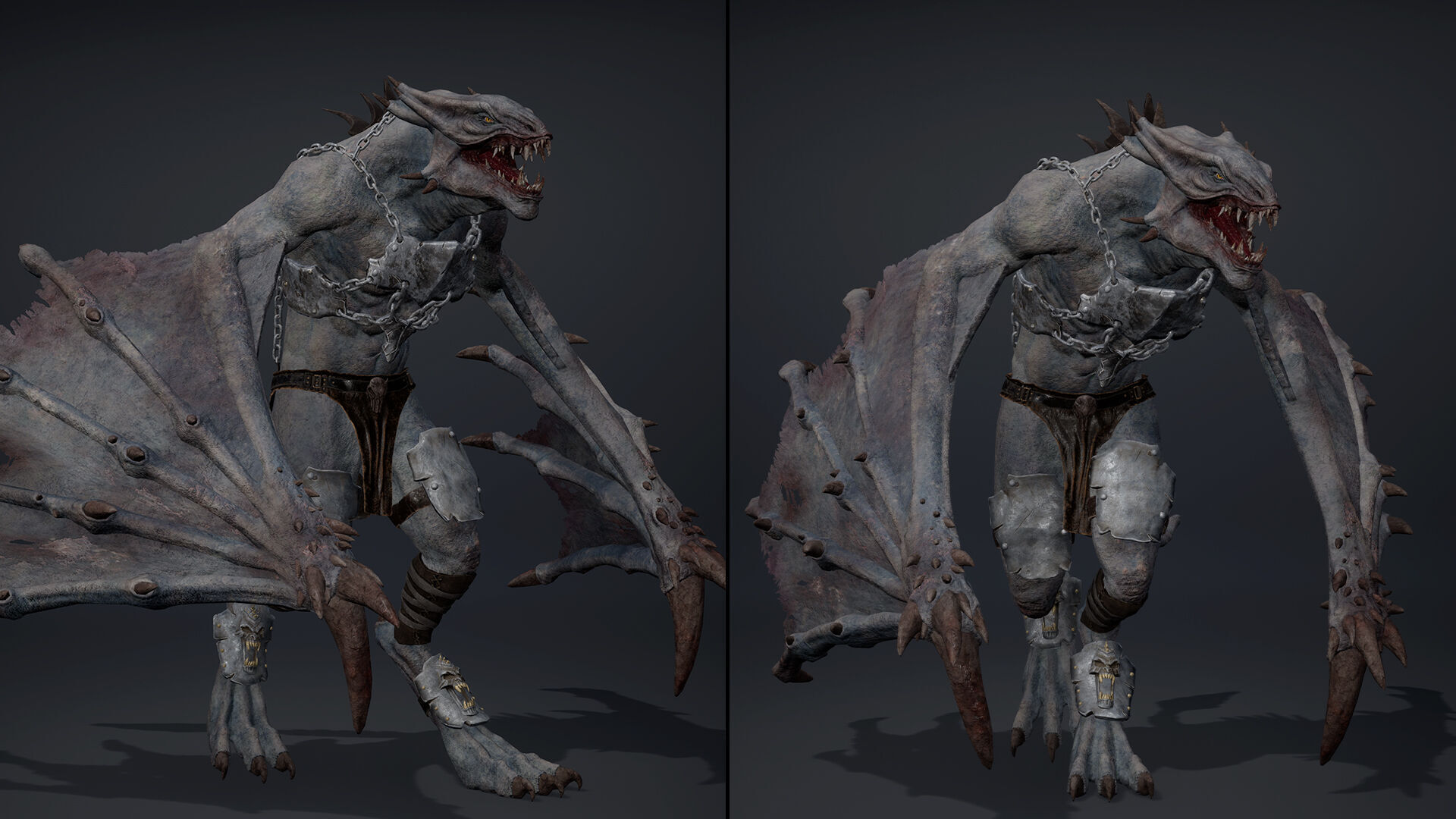 Mist Brutal Wing2 Low-poly 3D model_13