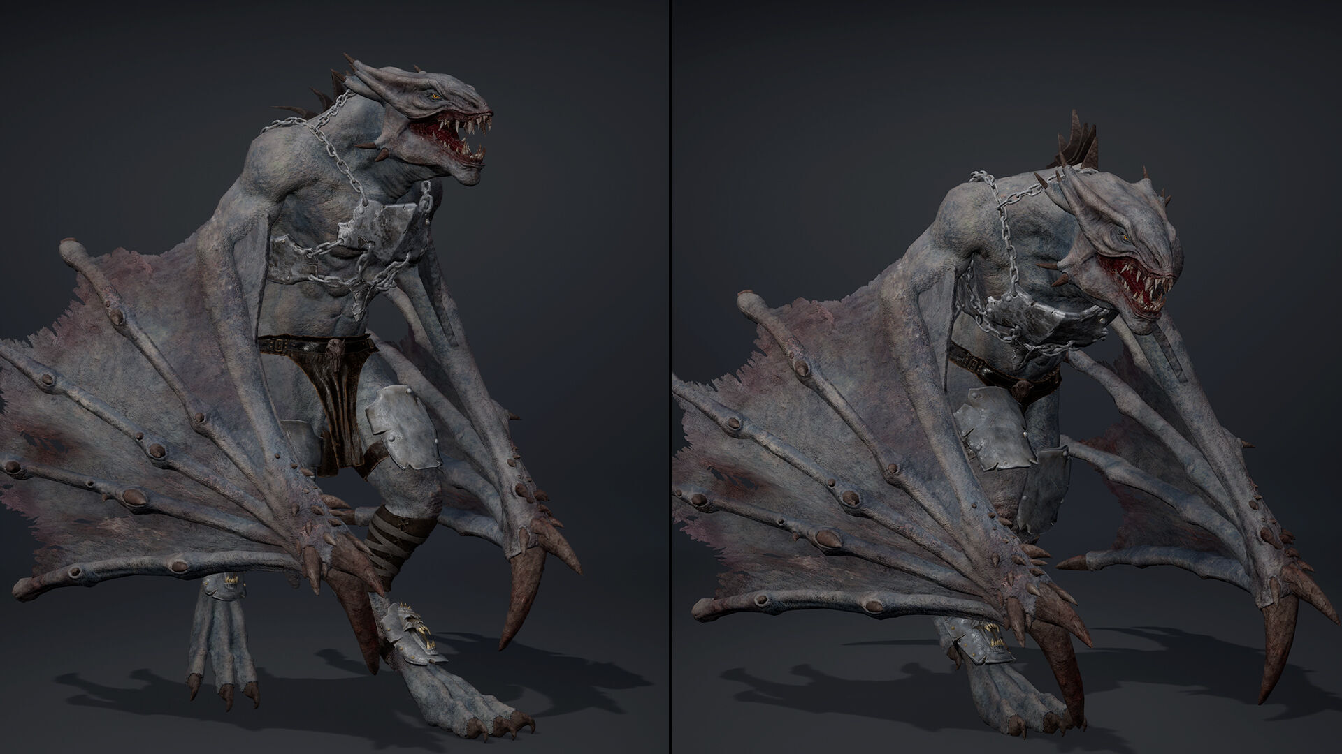 Mist Brutal Wing2 Low-poly 3D model_12