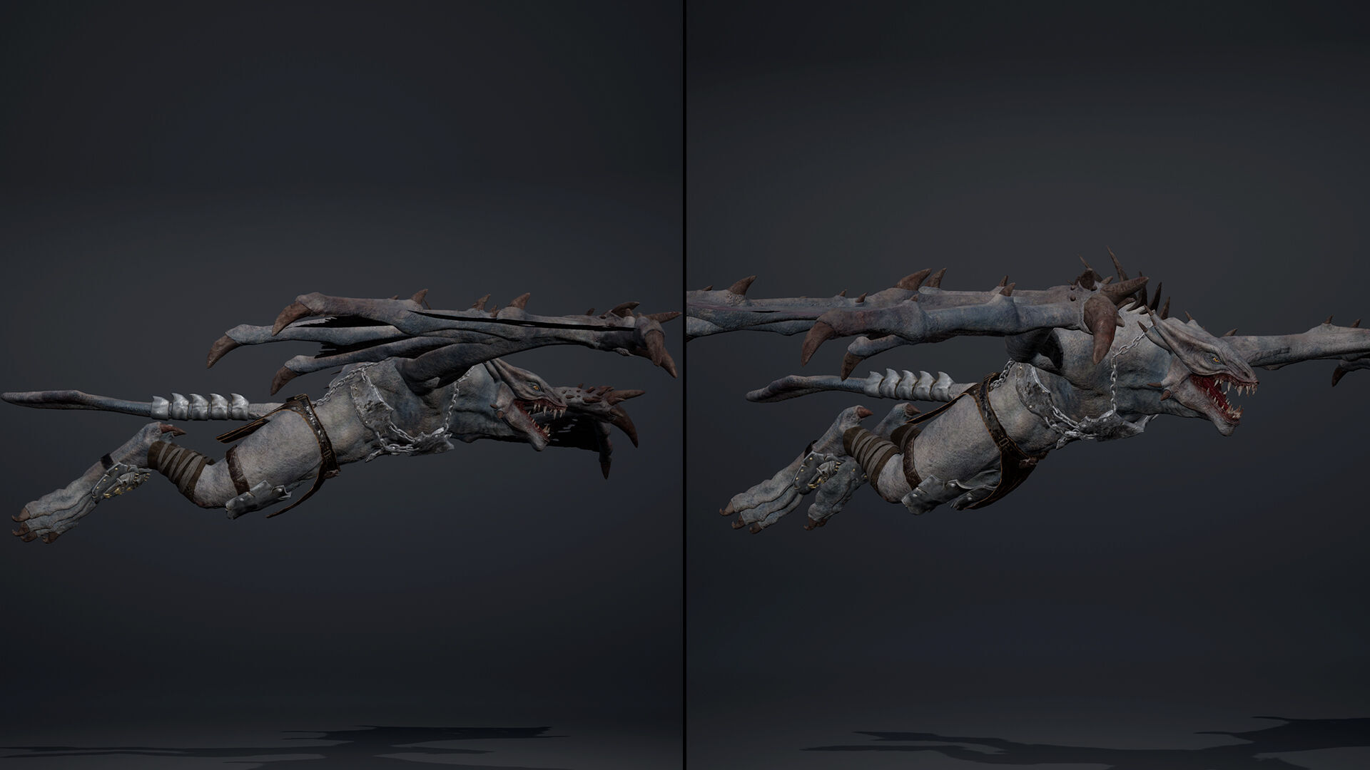 Mist Brutal Wing2 Low-poly 3D model_10