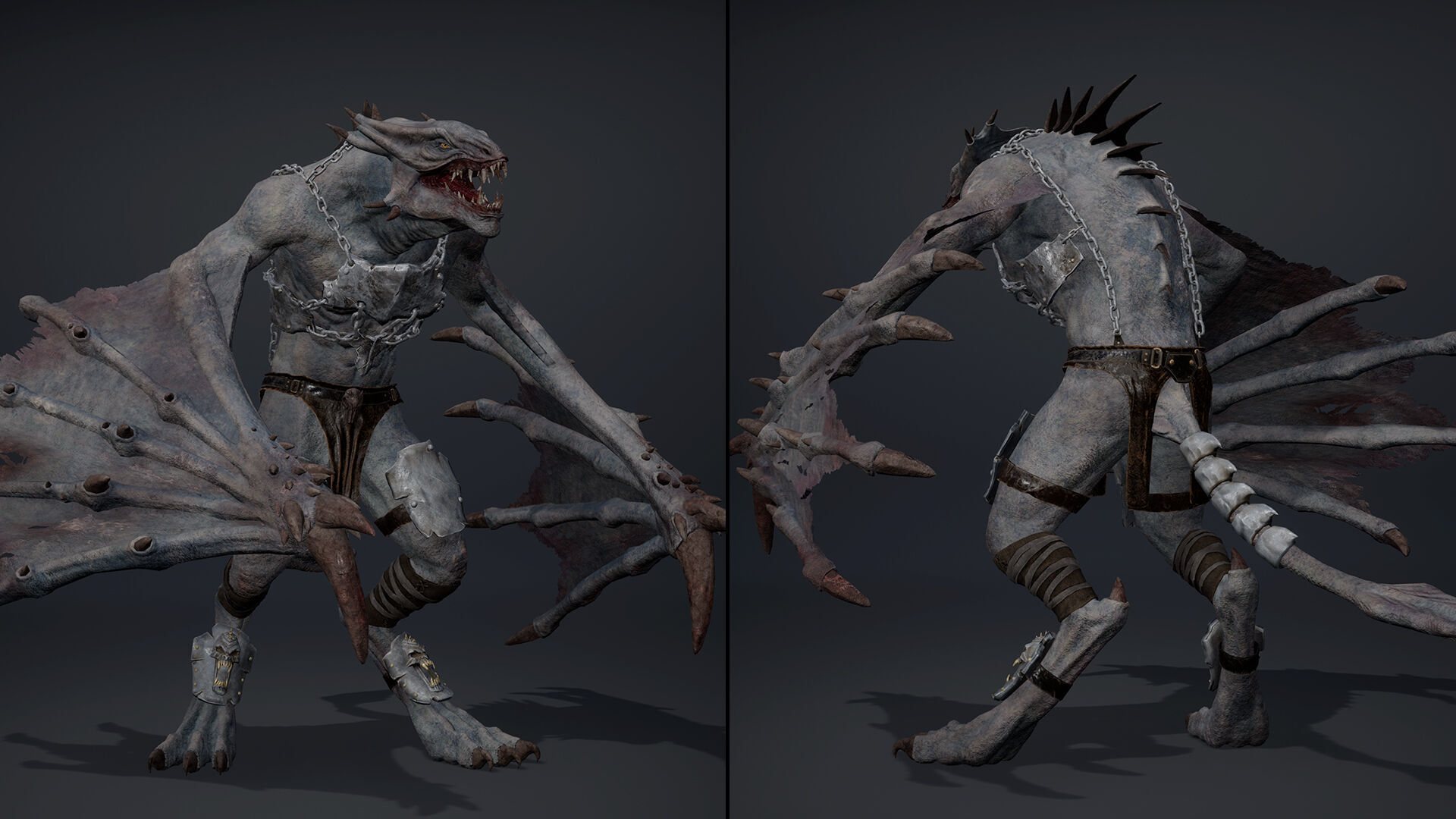 Mist Brutal Wing2 Low-poly 3D model_5