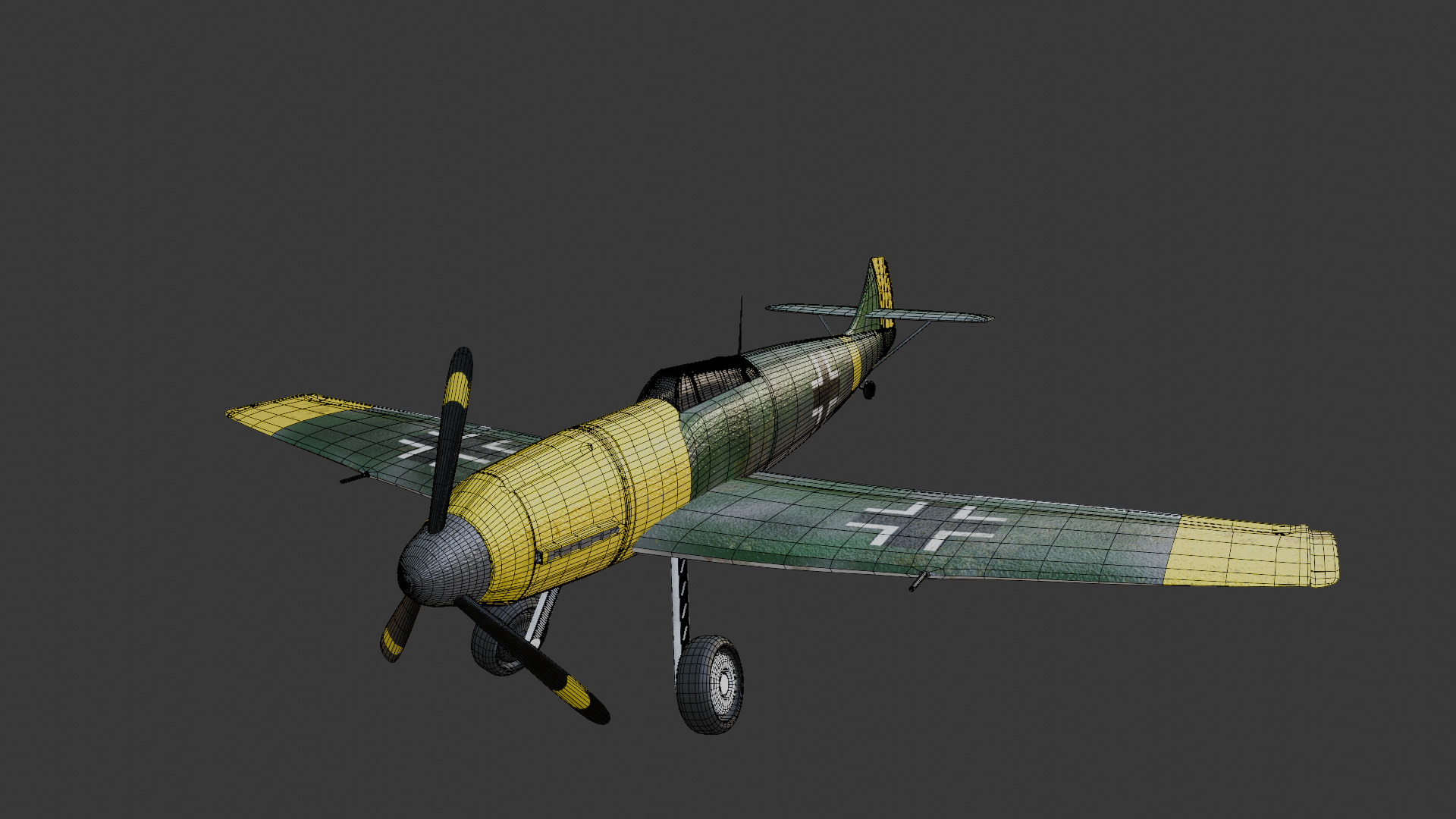Messerschmitt Bf 109 3D model_5