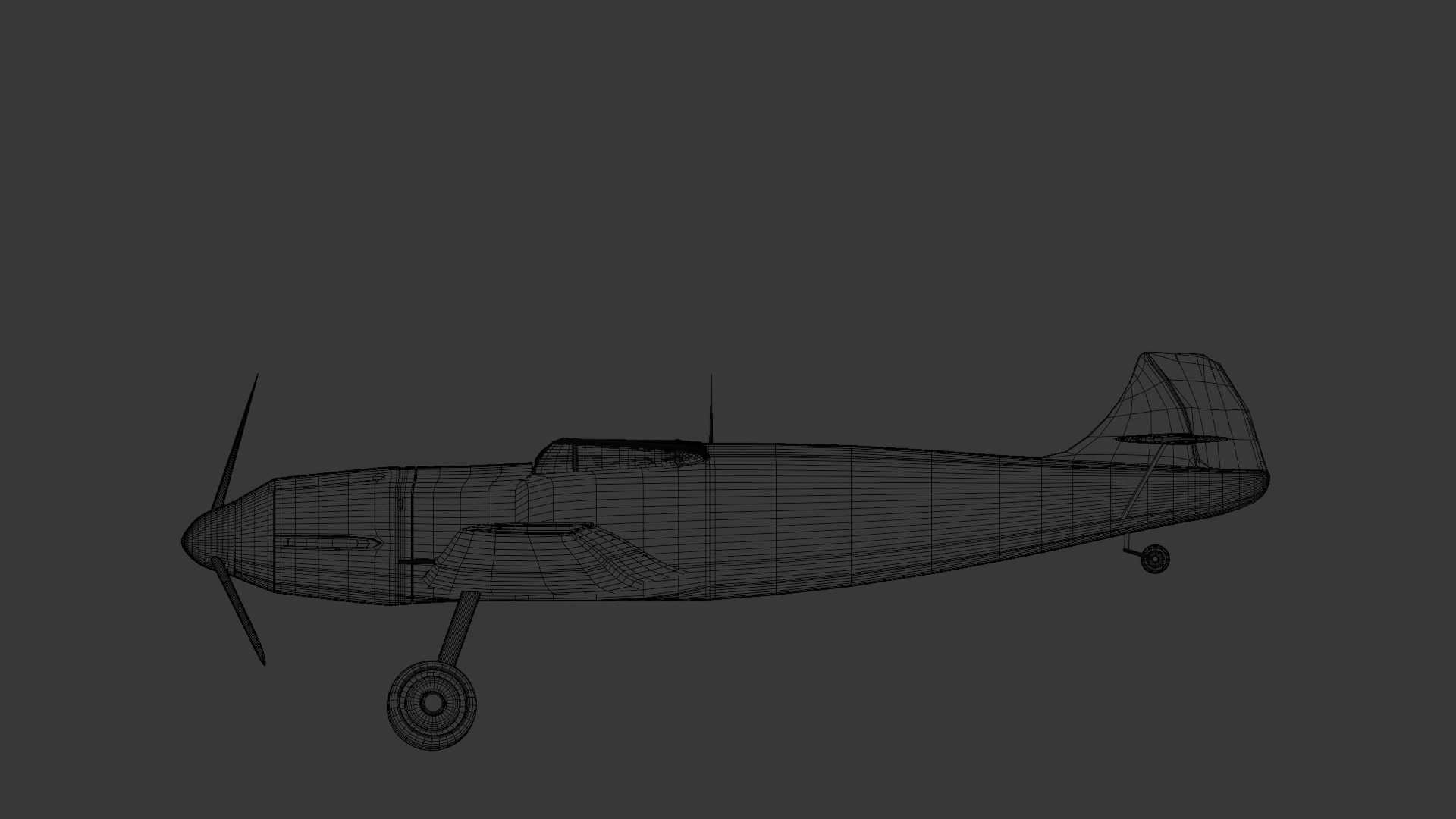 Messerschmitt Bf 109 3D model_8