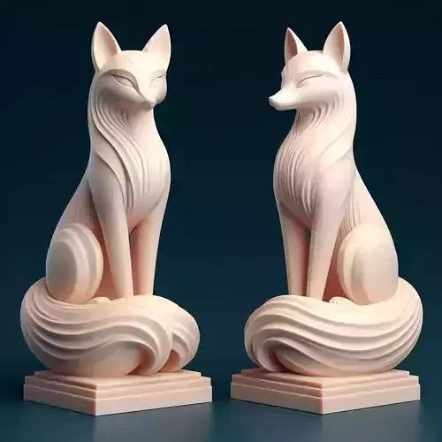 736 Fox Spirit Woman in Pu Song Ling Style magic fantasy