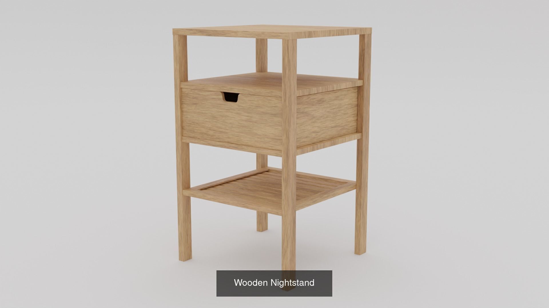 Bedroom Furniture 3D Pack  Nightstands and Dresser 3D Model Collection_1