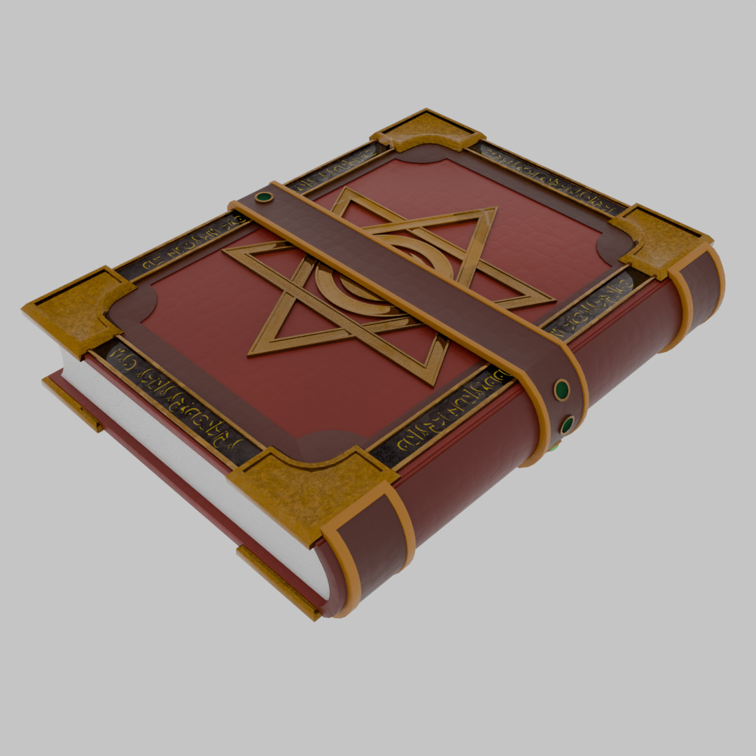Magic Spellbook 3D model_5