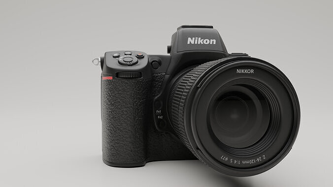 Nikon Camera Low-poly 3D model