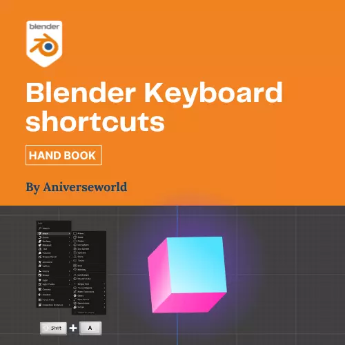 Blender keyboard shortcuts handbook 3D model_0