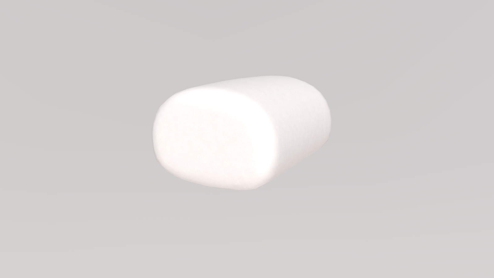 Stylized Low-Poly Marshmallow Low-poly 3D model_3