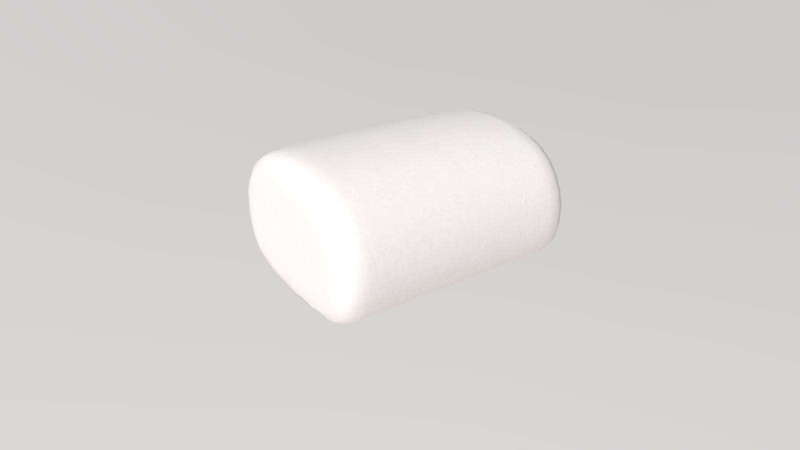 Stylized Low-Poly Marshmallow Low-poly 3D model_5