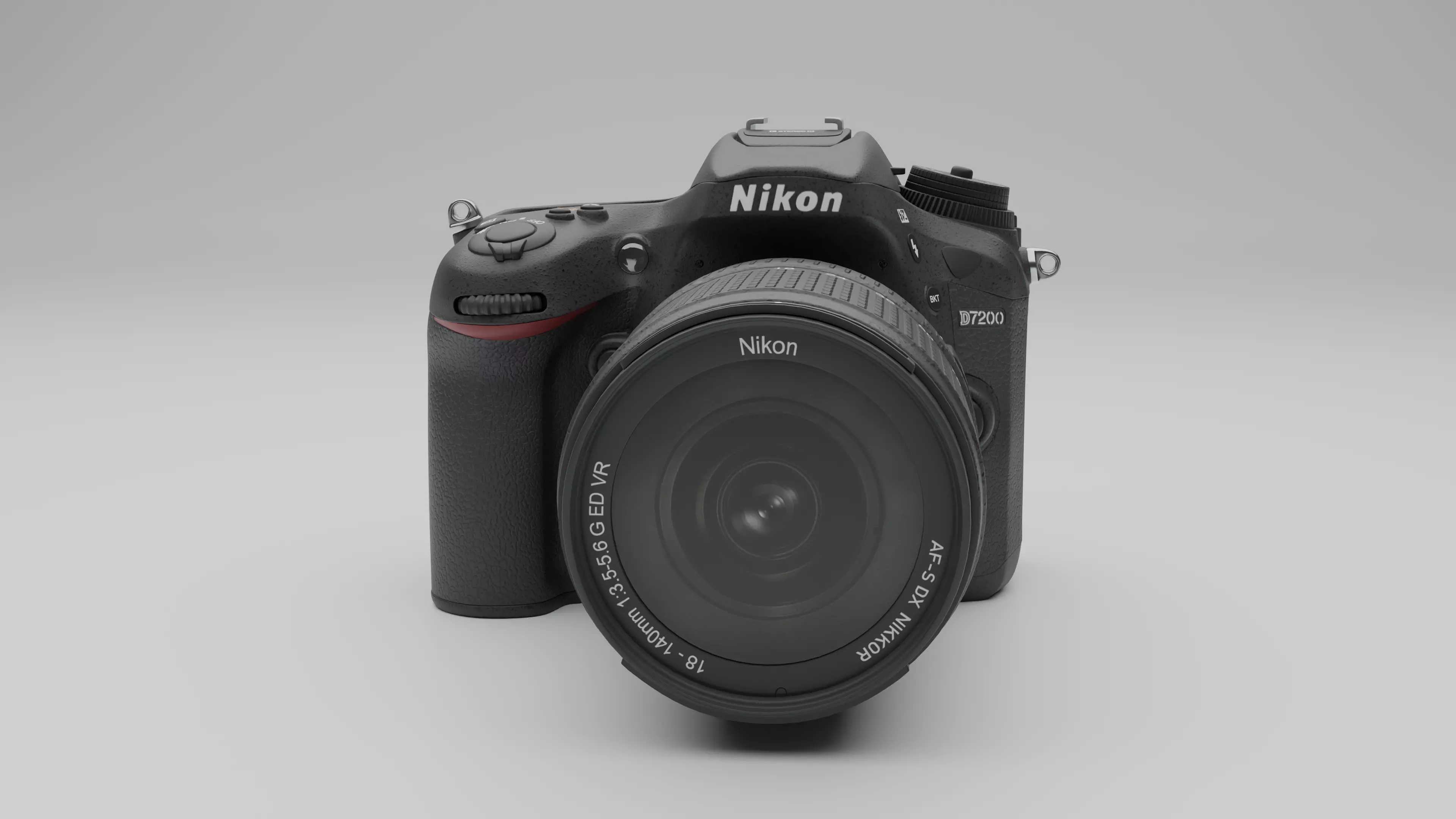 Nikon Camera Low-poly 3D model