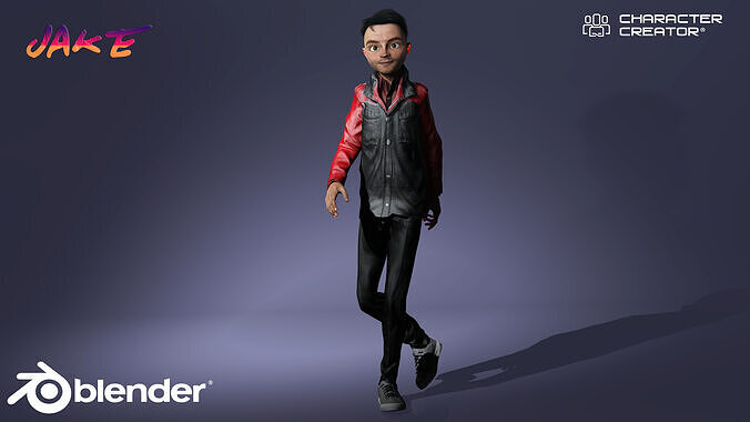 Cartoon Character Jake 3D model