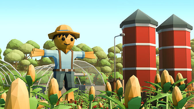 Farm Asset Stylized Pack  Low-poly 3D model 6