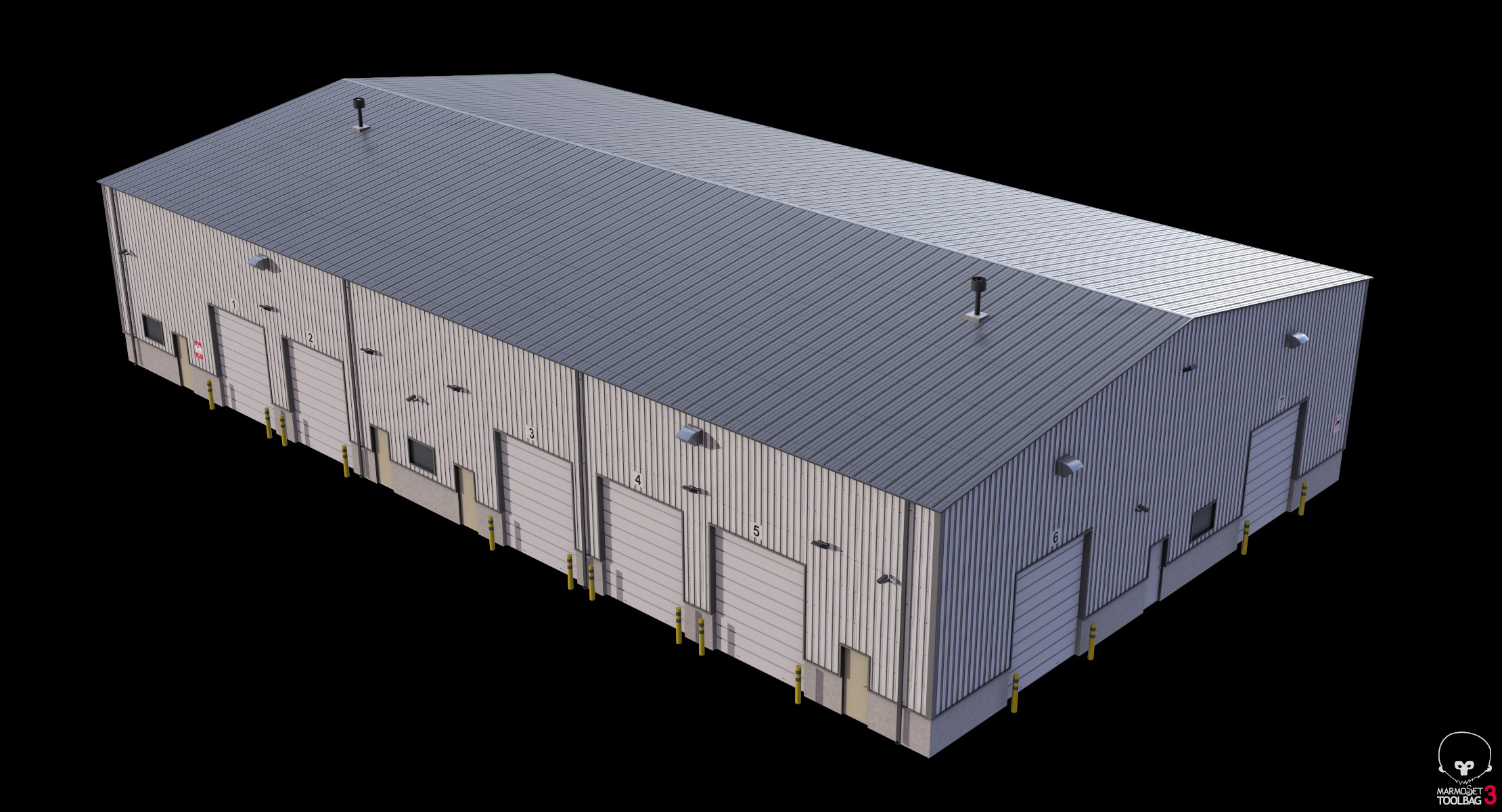 Industrial Building 5 Low-poly 3D model_15