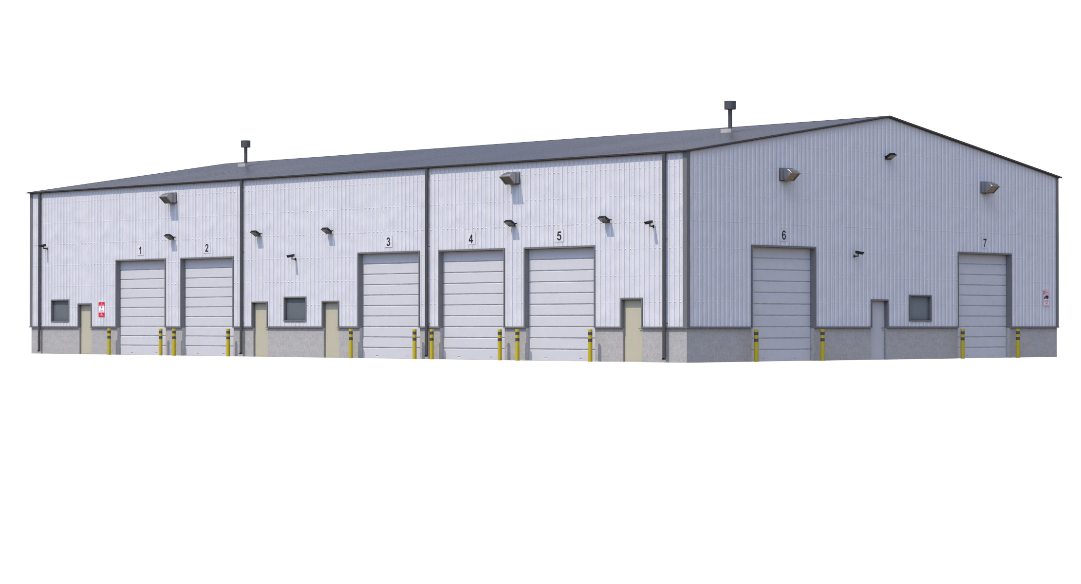 Industrial Building 5 Low-poly 3D model_3