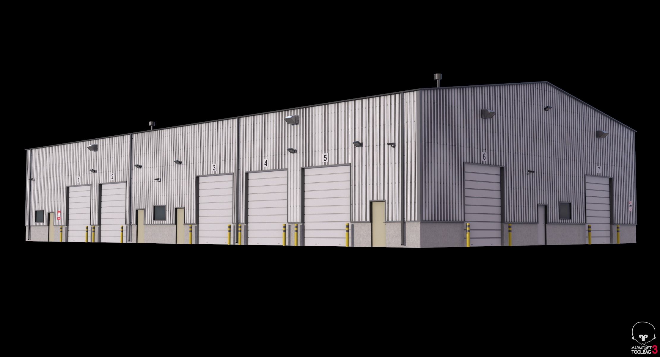 Industrial Building 5 Low-poly 3D model_18