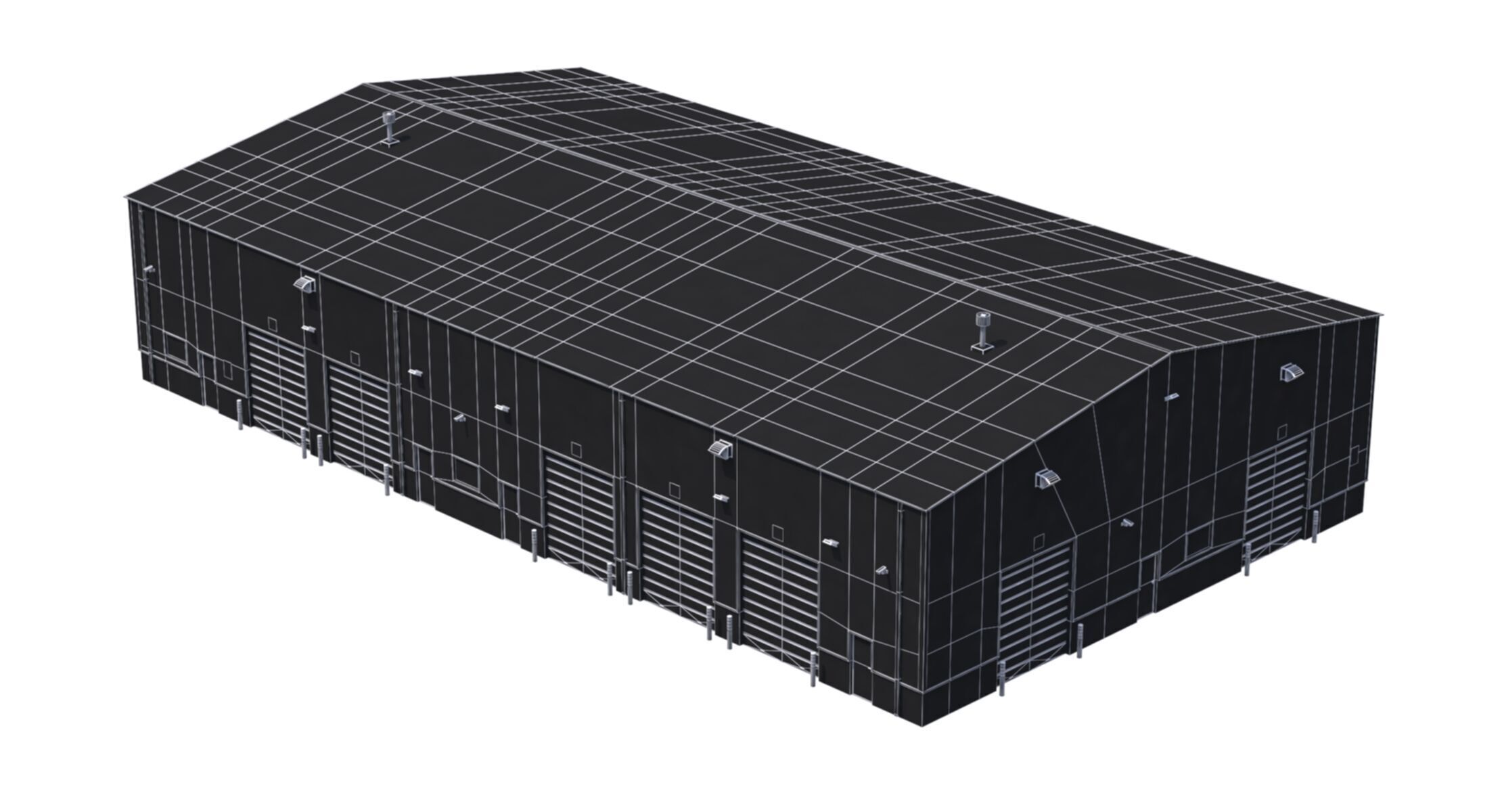 Industrial Building 5 Low-poly 3D model_12