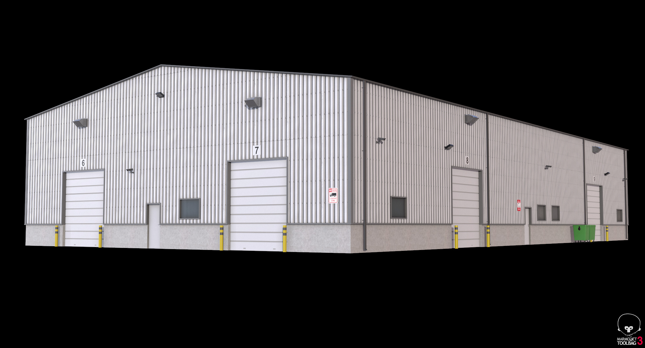Industrial Building 5 Low-poly 3D model_14