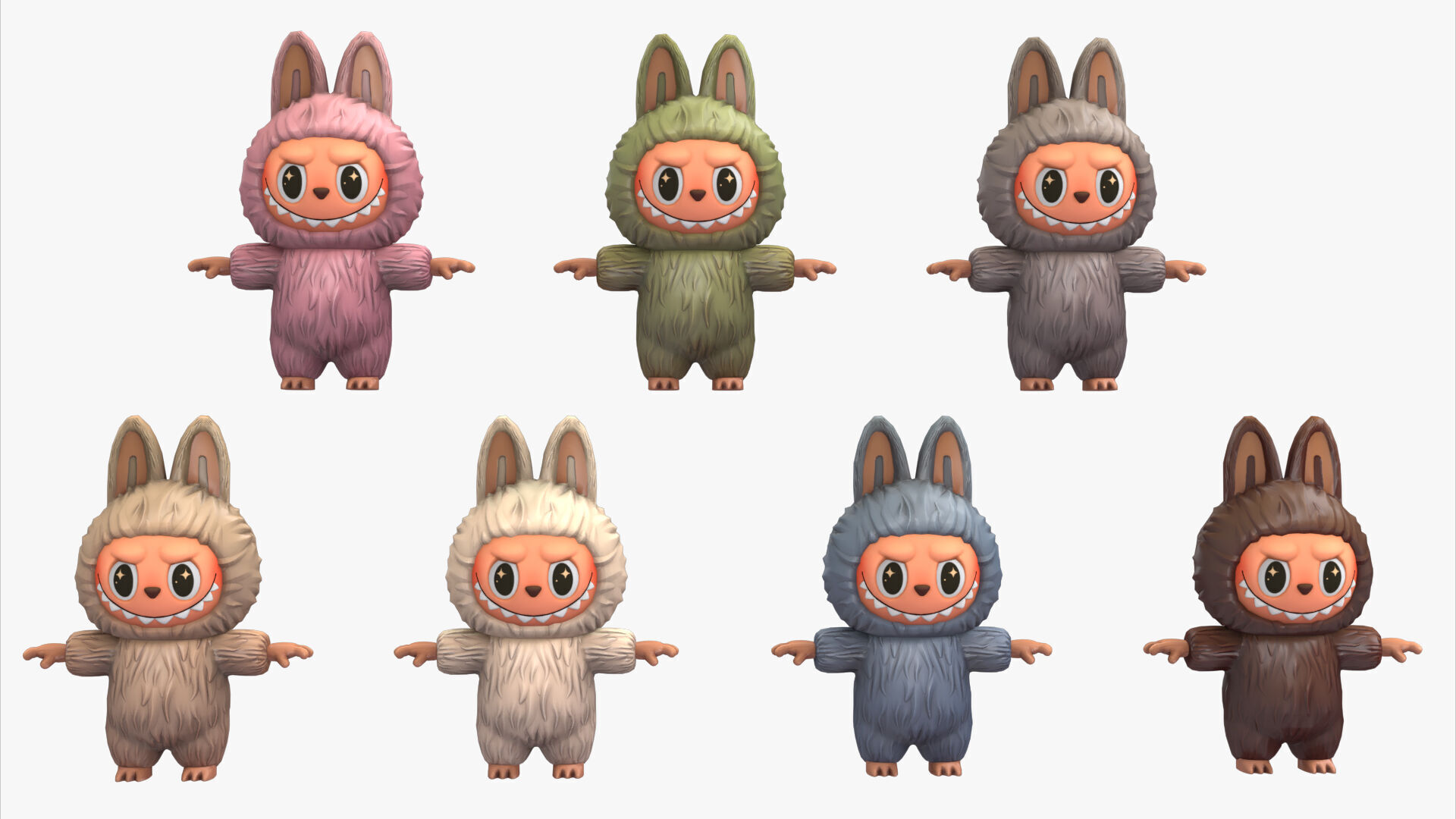 labubu 01 3D model_11