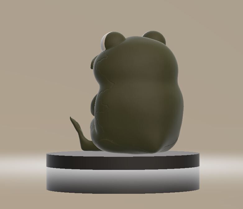 Cartoon Frog 3D print model_2