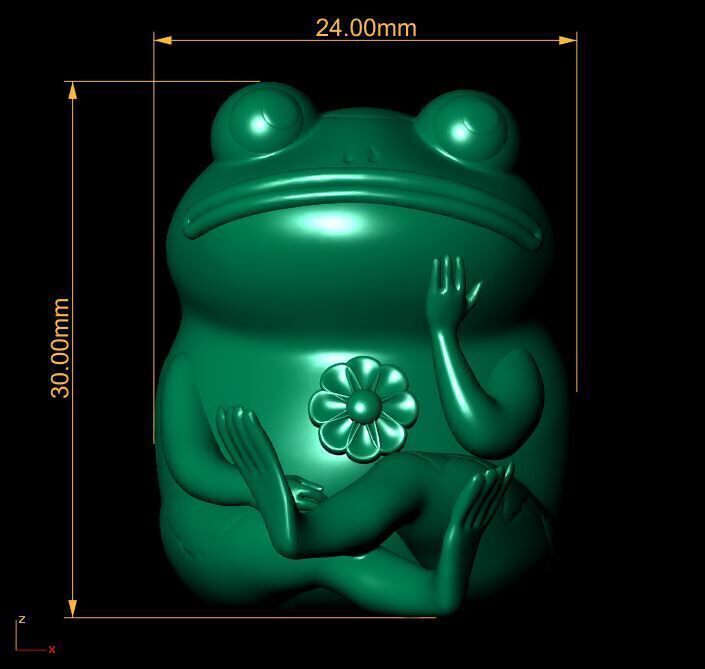 Cartoon Frog 3D print model_3