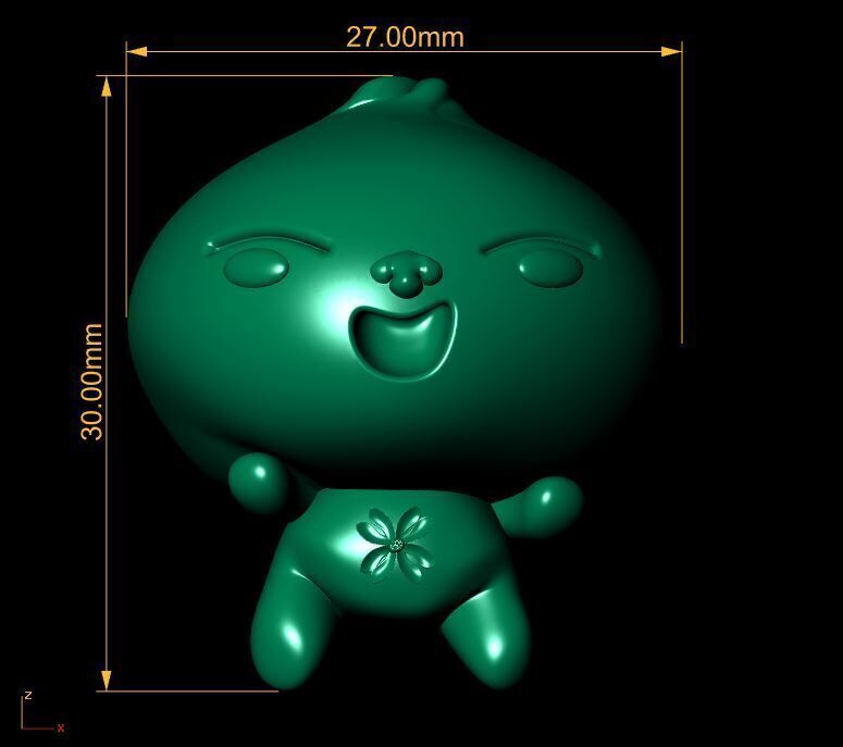 Happy Mascot  3D print model_3