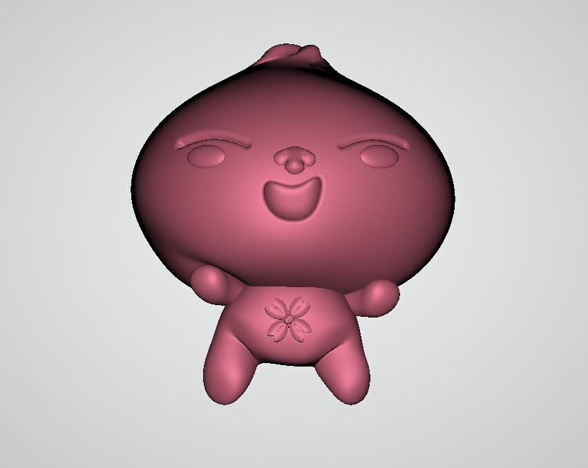 Happy Mascot  3D print model_4