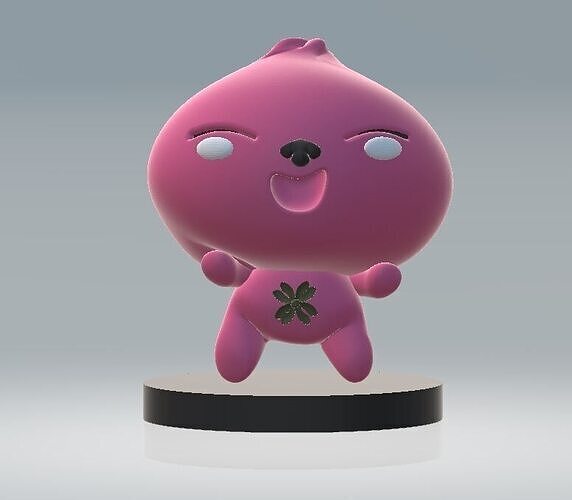 Happy Mascot  3D print model