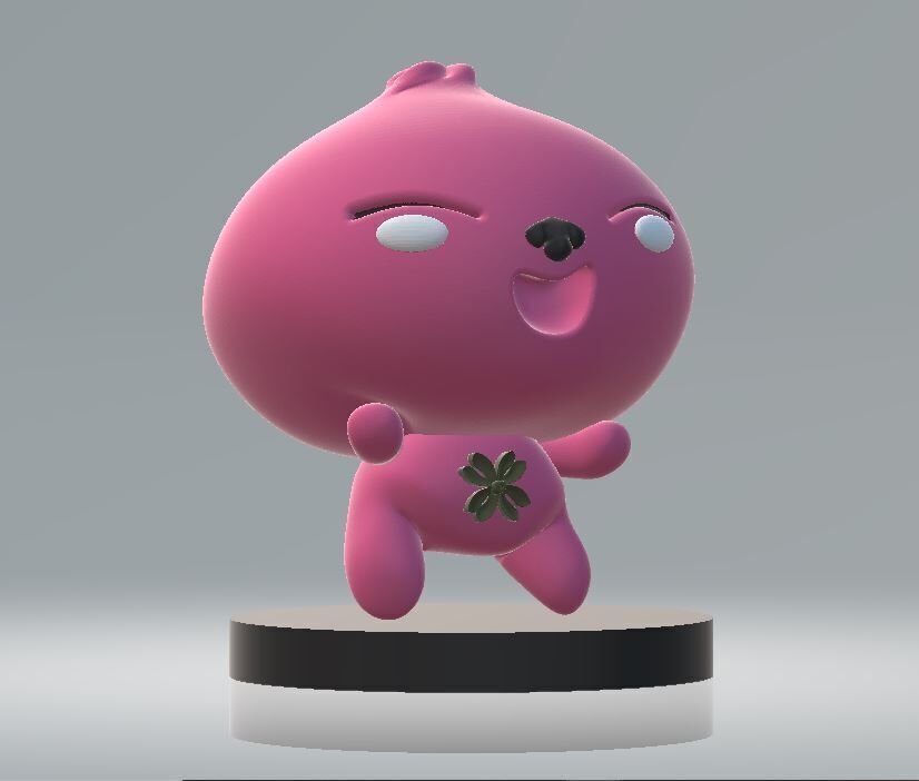 Happy Mascot  3D print model_1
