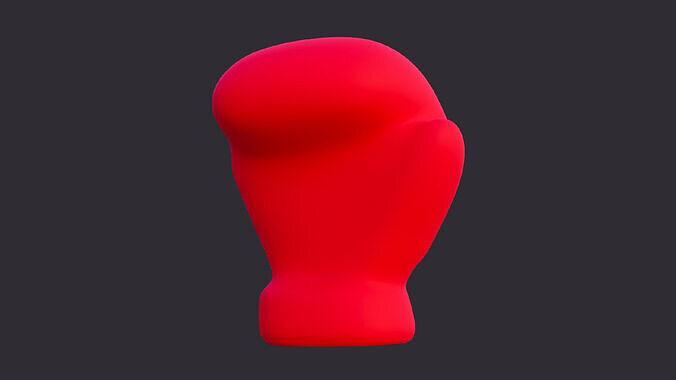 Low Poly Boxing Glove 3D model