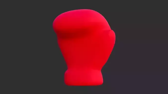 Low Poly Boxing Glove