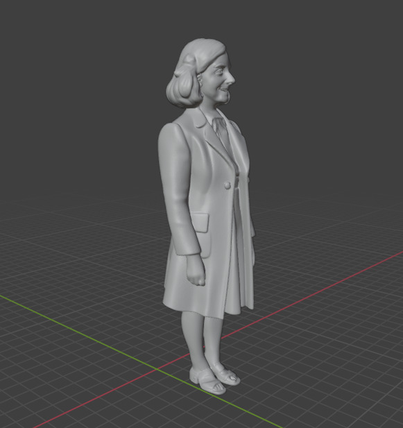 Anne Frank 3D print model_11