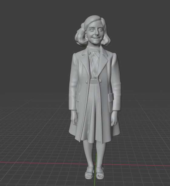 Anne Frank 3D print model_14