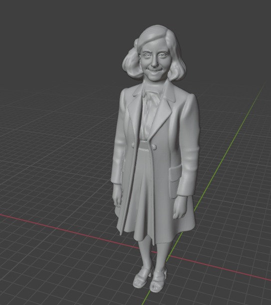 Anne Frank 3D print model_13