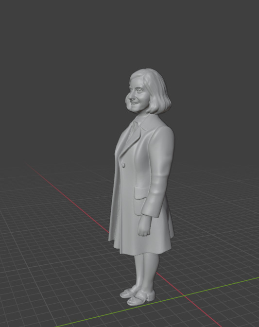 Anne Frank 3D print model_8
