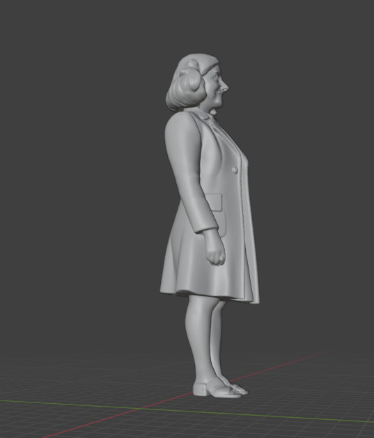 Anne Frank 3D print model_2