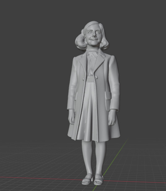 Anne Frank 3D print model_22