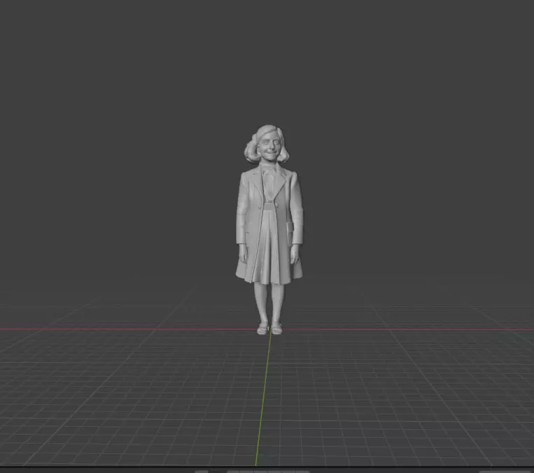 Anne Frank 3D print model_0