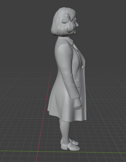 Anne Frank 3D print model_7