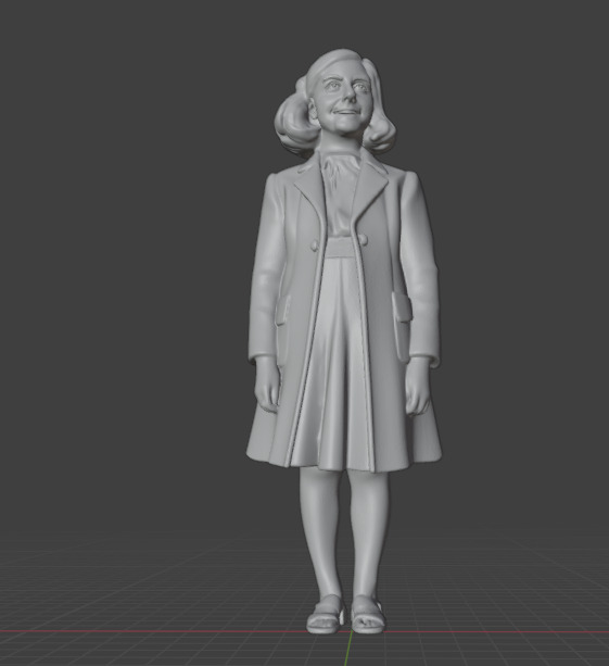Anne Frank 3D print model_1