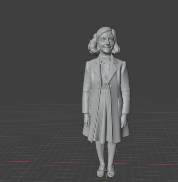 Anne Frank 3D print model_12