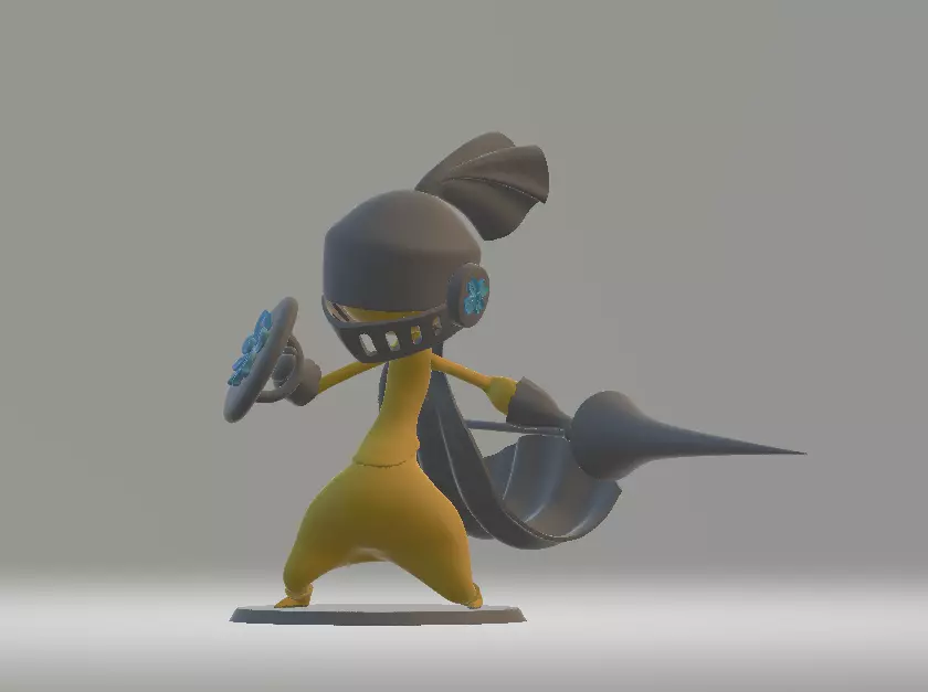 Fighter Fantasy Character  3D print model_0