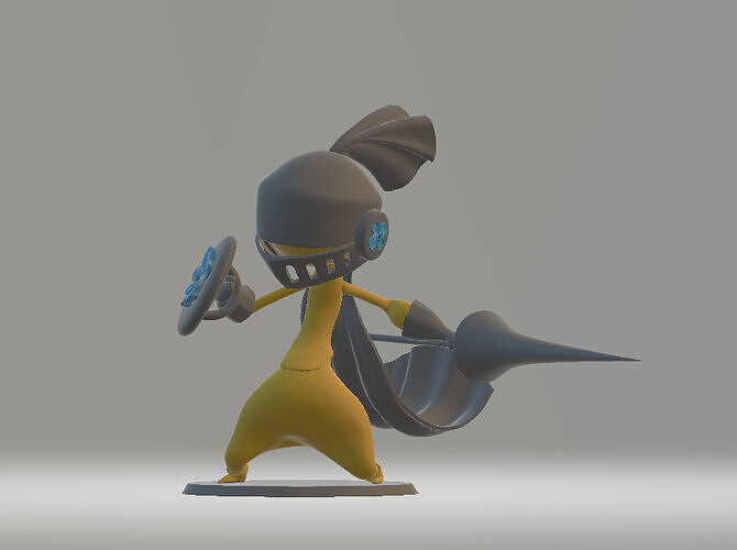 Fighter Fantasy Character  3D print model