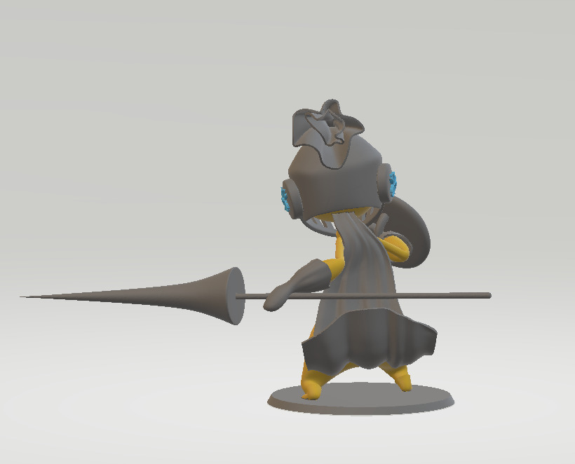 Fighter Fantasy Character  3D print model_2