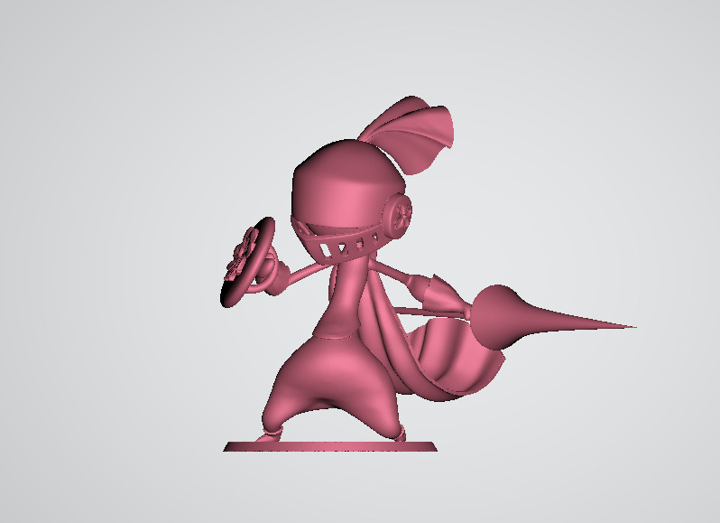 Fighter Fantasy Character  3D print model_4